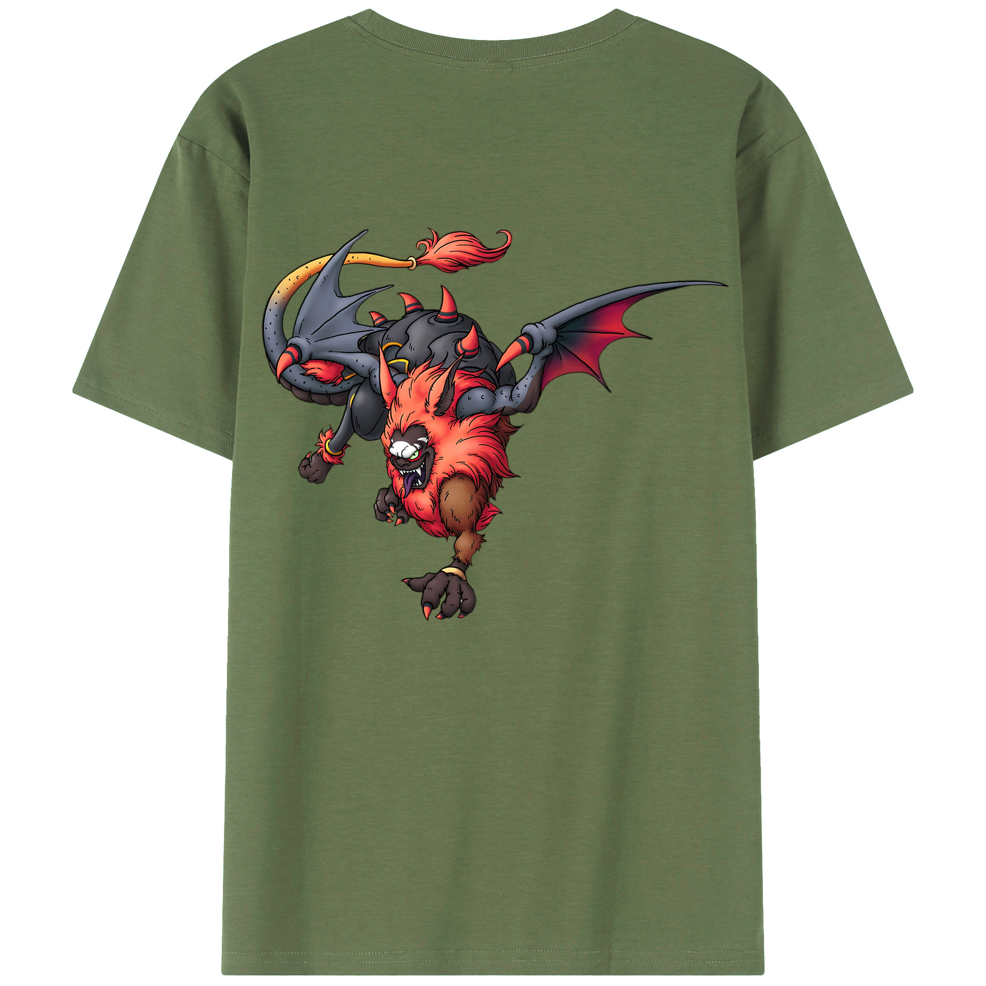（画像用） ドラゴンクエスト Doragon Kuesuto Dragon Quest 綿100％ メンズ半袖Tシャツ（バックプリント） 通気性